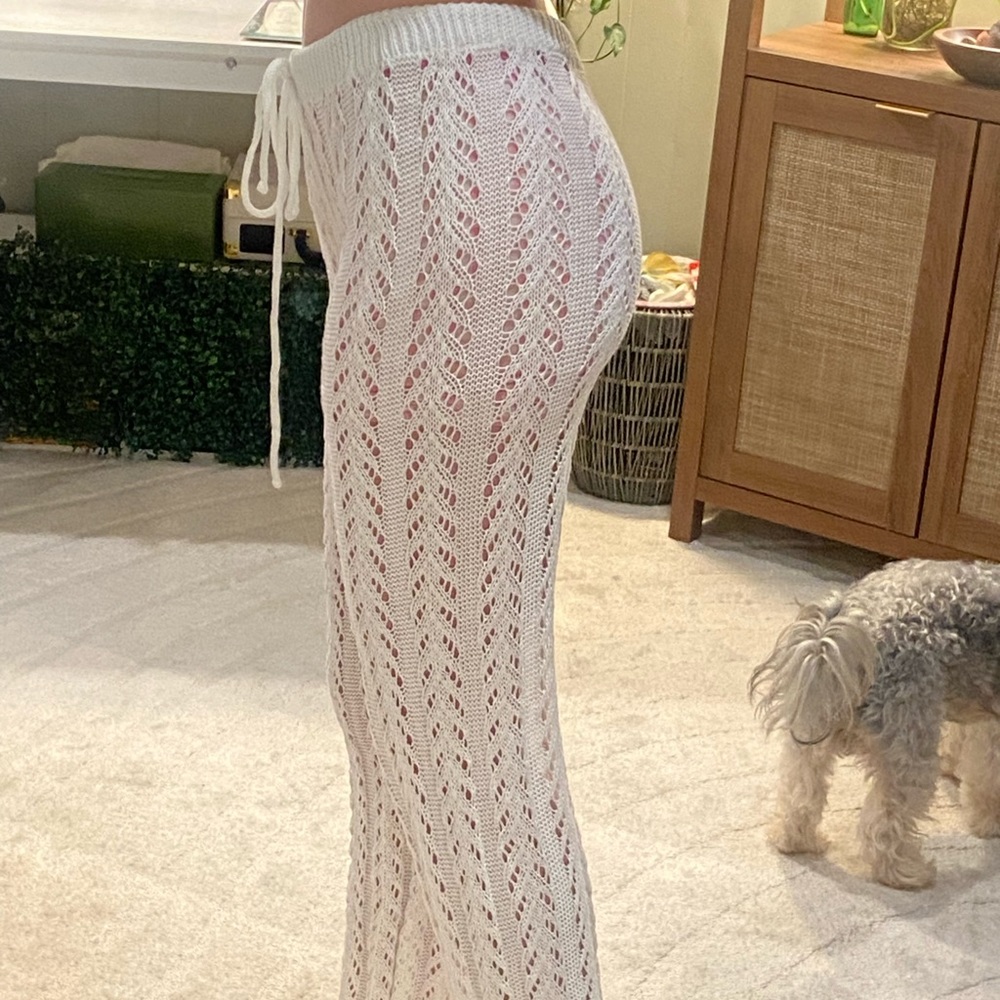 knit pants - swim cover up pants